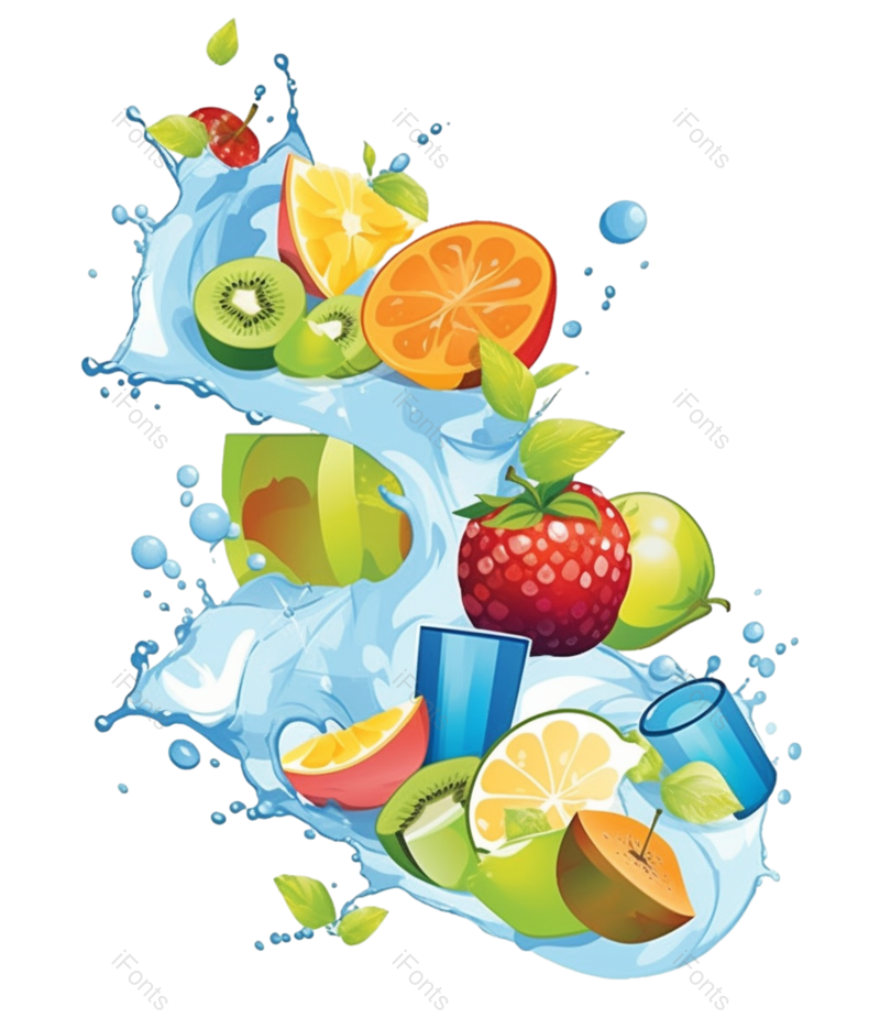 清新图片,水果元素,苹果PNG,白色背景免抠素材